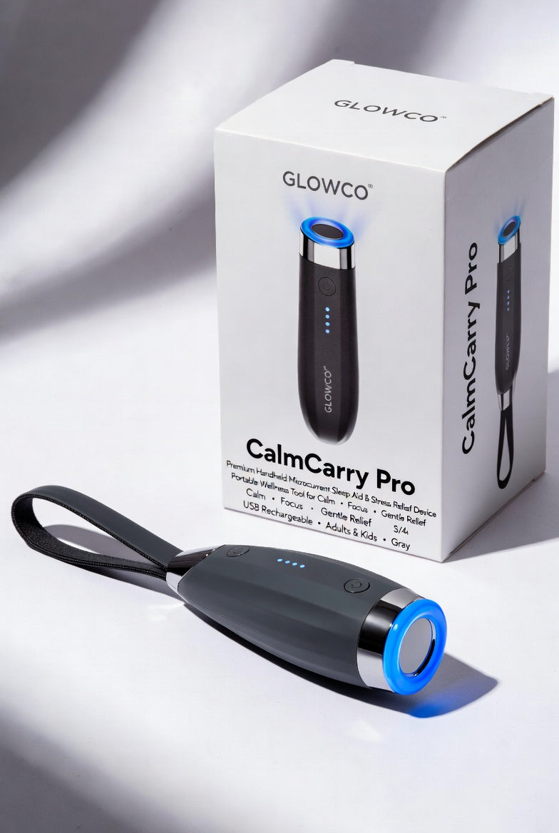 Glowco CalmCarry Pro – Premium Handheld Microcurrent Sleep Aid & Stress Relief Device