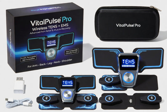 VitalPulse Pro Wireless TENS + EMS Therapeutic Wearable System – Advanced Pain Relief & Muscle Recovery Device for Arm, Back, Leg, Neck & Shoulder