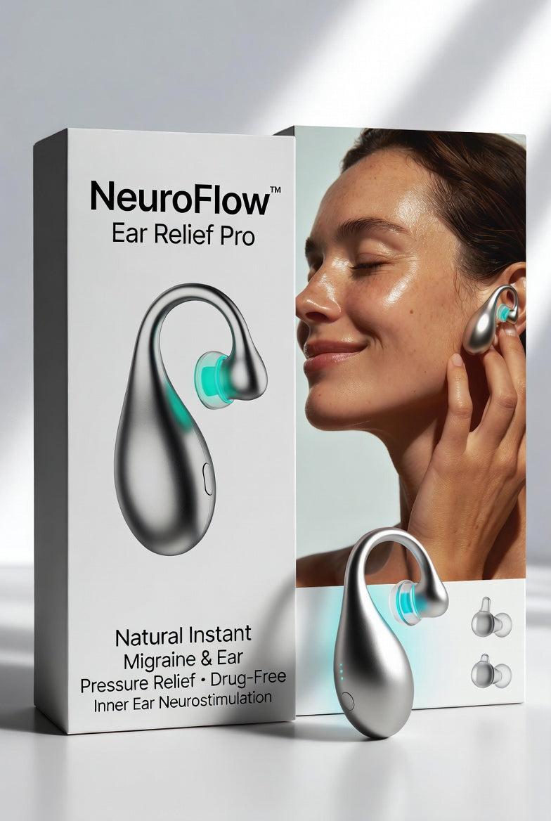 NeuroFlow™ Ear Relief Pro – Natural Instant Migraine & Ear Pressure Relief Device