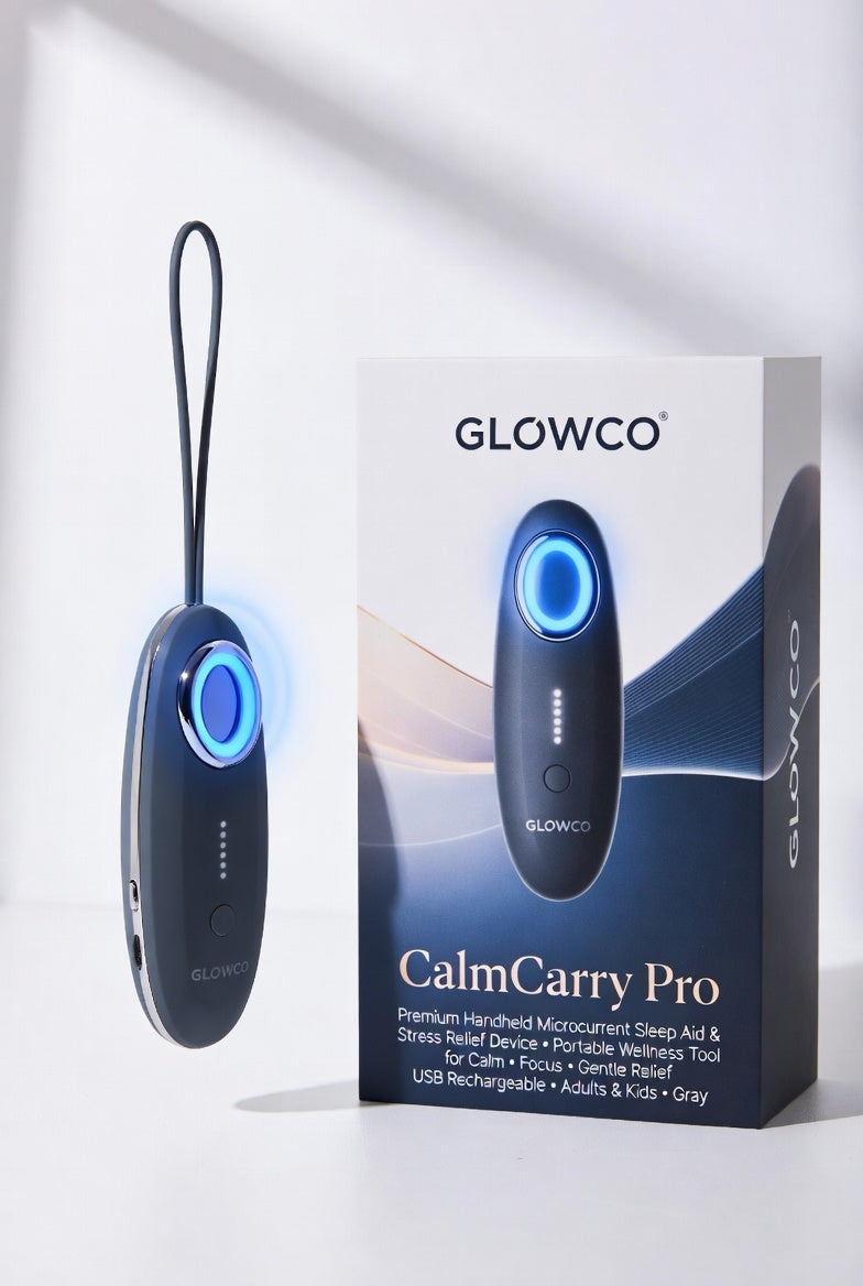 Glowco CalmCarry Pro – Premium Handheld Microcurrent Sleep Aid & Stress Relief Device